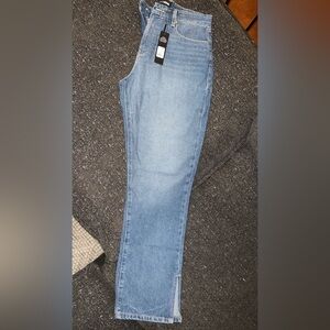 90s Split Hem Straight Leg Jeans